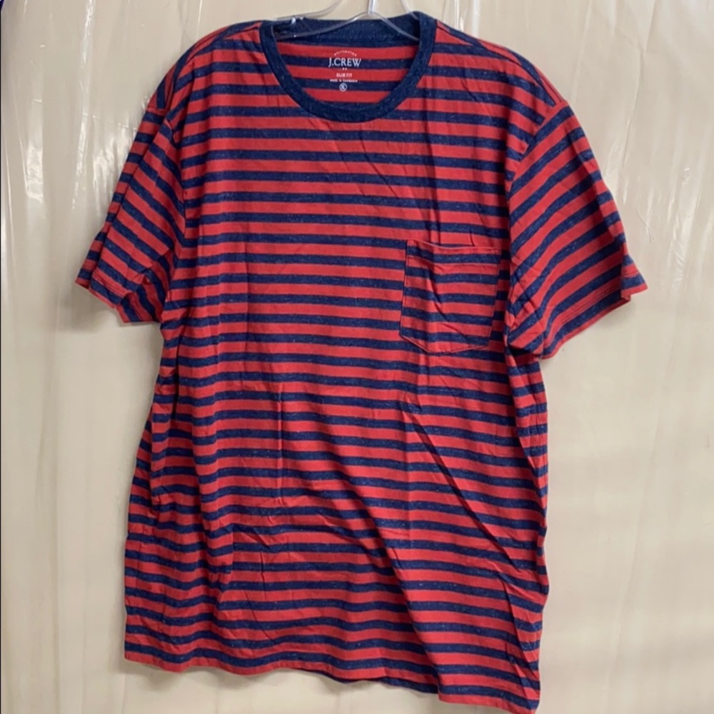Jcrew red and blue tshirt pocket